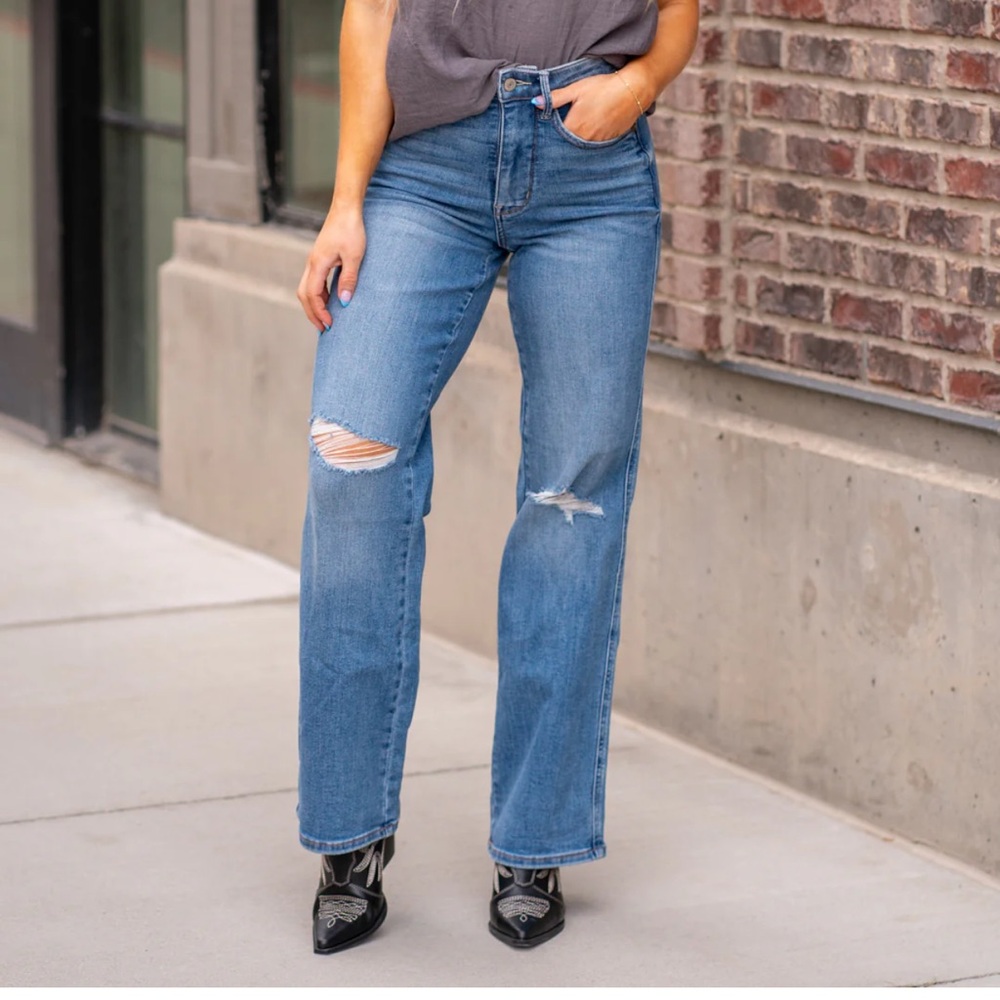 Judy Blue Straight Leg Blue Jeans